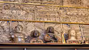 Die sogenannte „Goldene Kammer“ in der Kölner Basilika St.Ursula ist eine der wichtigsten Reliquiensammlungen der Welt. Hier werden Knochen aufbewahrt, die man der Schutzpatronin der Stadt und ihren Jüngerinnen zuschreibt.