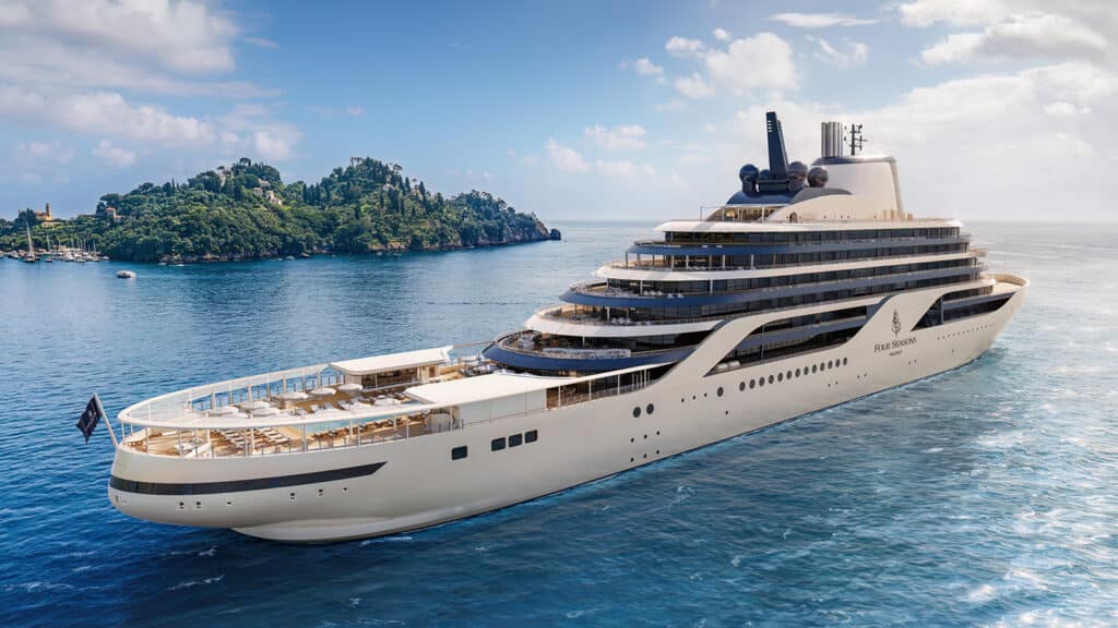 neues Kreuzfahrtschiff 2026 Four Seasons I Four Seasons Yachts Rendering