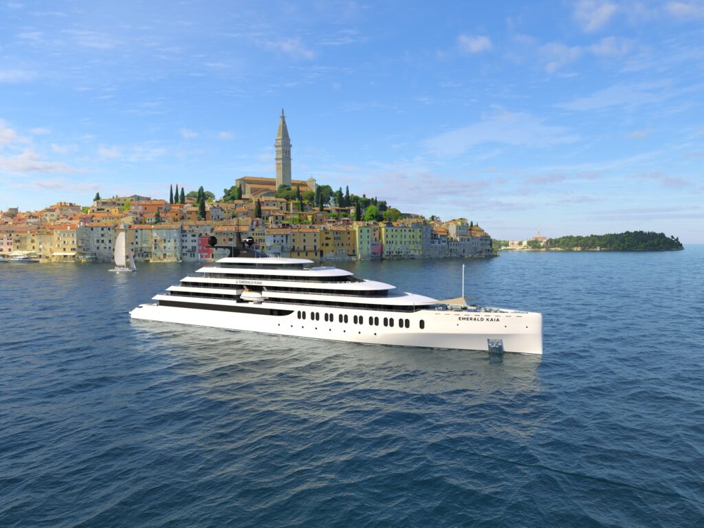 neues Kreuzfahrtschiff 2026 Emerald Kaia Emerald Cruises Rendering