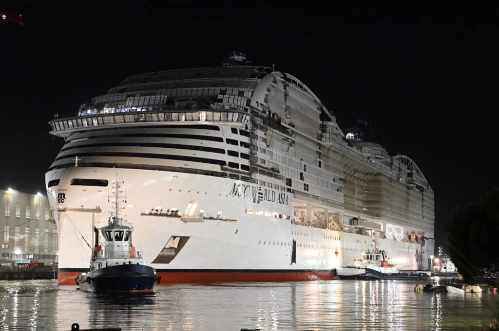 neues Kreuzfahrtschiff 2026 MSC World Asia Werft