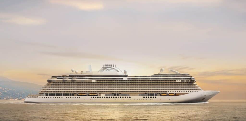 neues Kreuzfahrtschiff 2026 Seven Seas Prestige Rendering