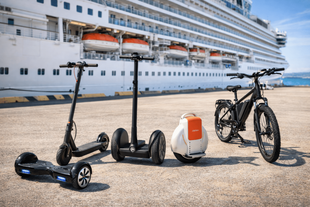 Verbot auf Kreuzfahrt Hoverboard E-Scooter Segway Airwheel E-Bike