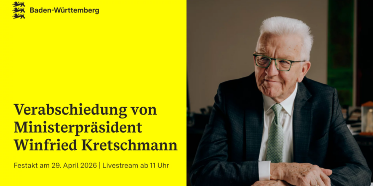 Abschiedsveranstaltung für Ministerpräsident Winfried Kretschmann: Baden-Württemberg.de