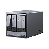 UGREEN NASync DXP4800 Pro, 4-Bay Desktop-NAS, Intel i3-1315U 6-Kern-Prozessor, 8GB DDR5 (bis zu 96GB), Eingebaute...