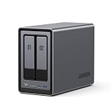 UGREEN NASync DXP2800, 2-Bay Desktop-NAS, Intel N100 Quad Core Prozessor, 8 GB DDR5 RAM, 2,5 GbE Ethernet, 2 × M...