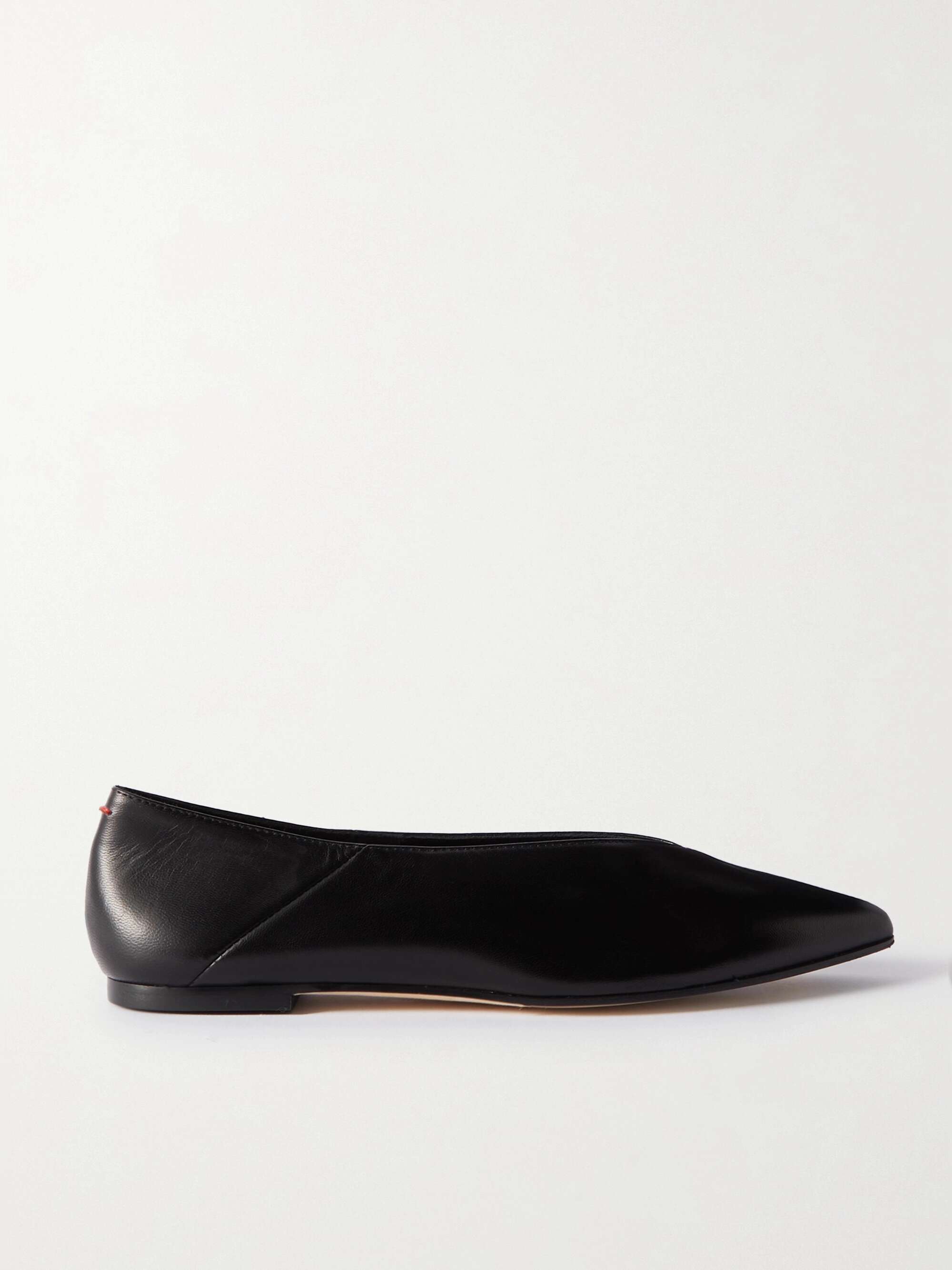 Moa Leather Point-Toe Flats