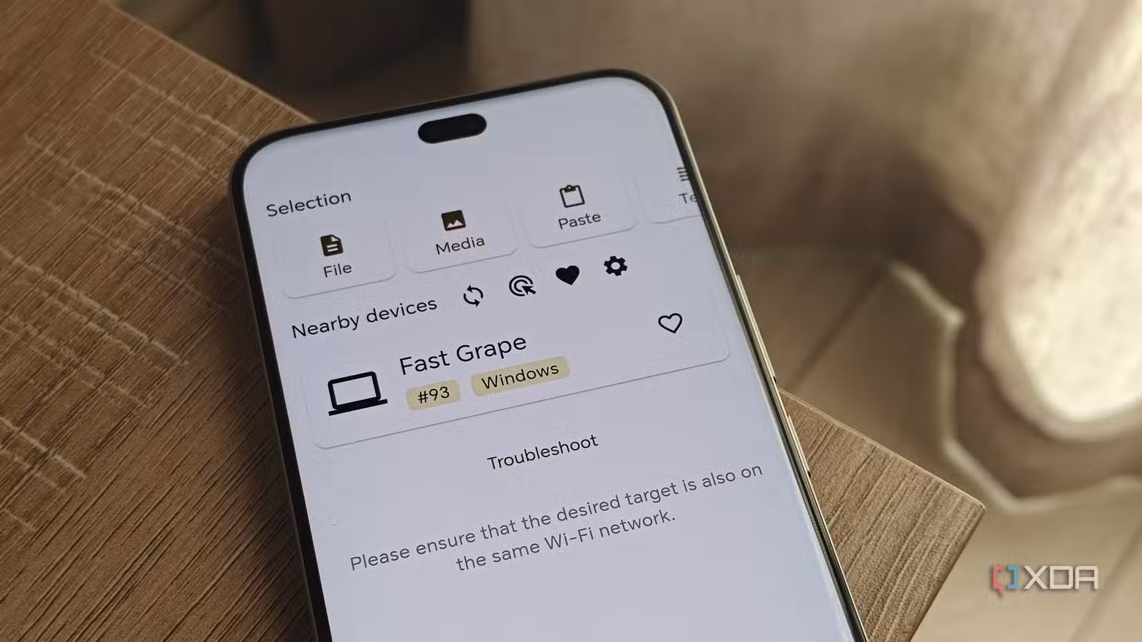 localsend on a smartphone screen
