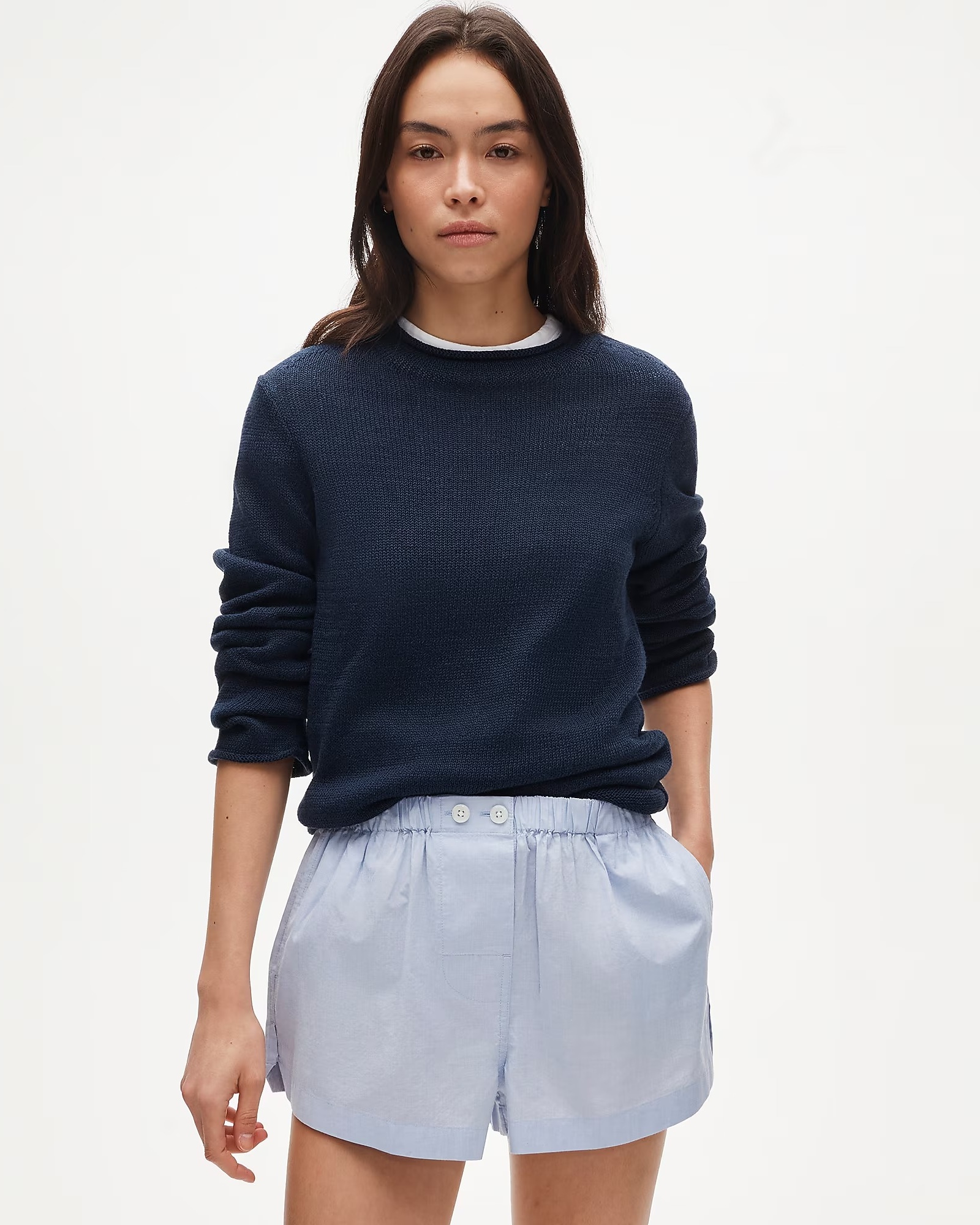 J.Crew, End-on-End Cotton Boxer Short