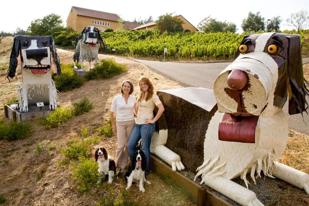 Marimar Torres (left) with daughter Cristina, who took over as general manager of the winery in 2023.