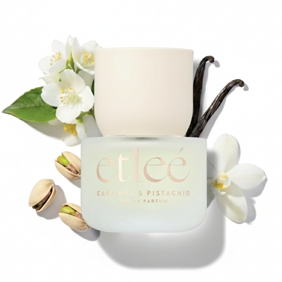 Etle&Eacute; Caramel &amp; Pistachio Eau De Parfum 1.01oz, Long Lasting Perfume Inspired by Sdj 62+kay Pistachio, Aromatic Oriental Notes With Vanilla, Almond, Milk &amp; Jasmine, Luxury Fragrance for Women &amp; Men