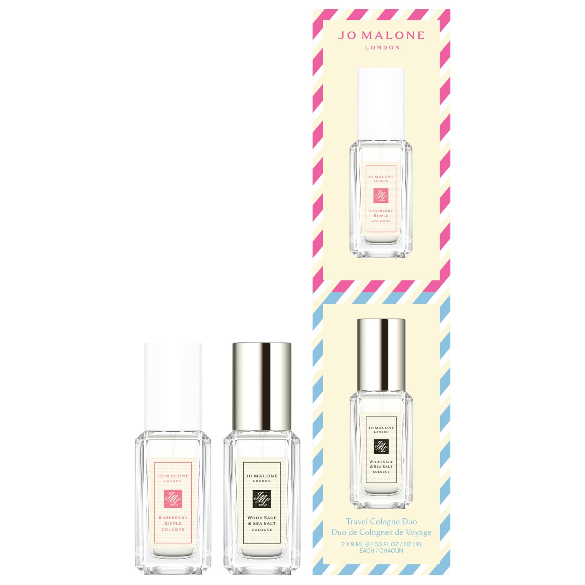Mini Raspberry Ripple &amp; Wood Sage &amp; Sea Salt Cologne Set Duo