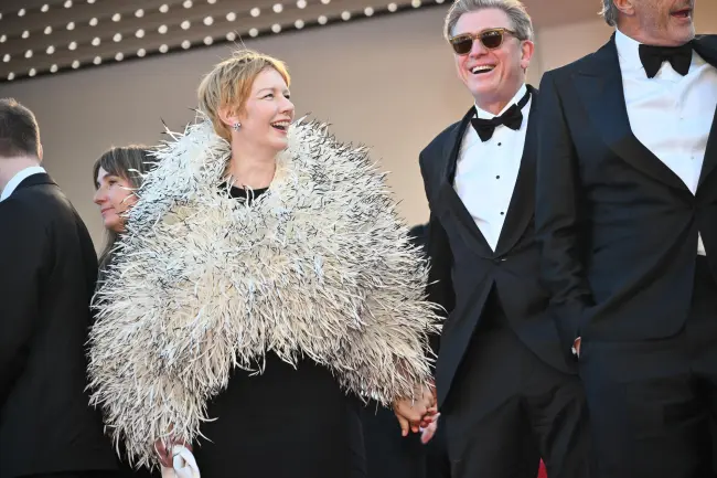 Sandra Huller at the premiere of 'Fatherland' at the 79th Festival de Cannes held at Palais des Festivals on May 14, 2026 in Cannes, France.