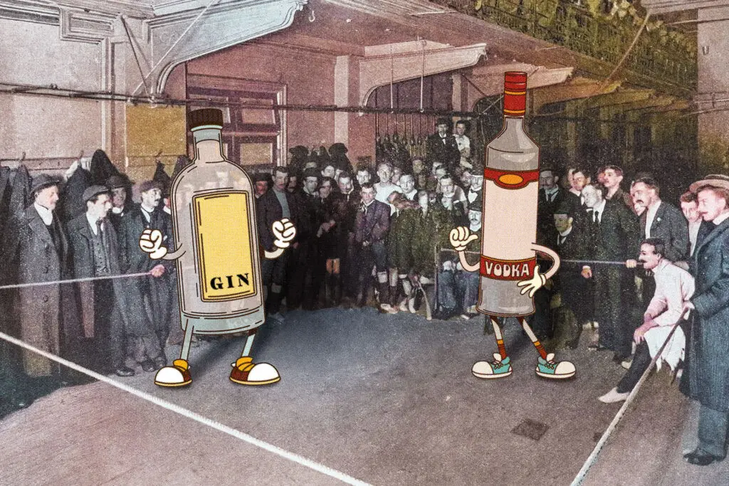 Vodka vs gin fight