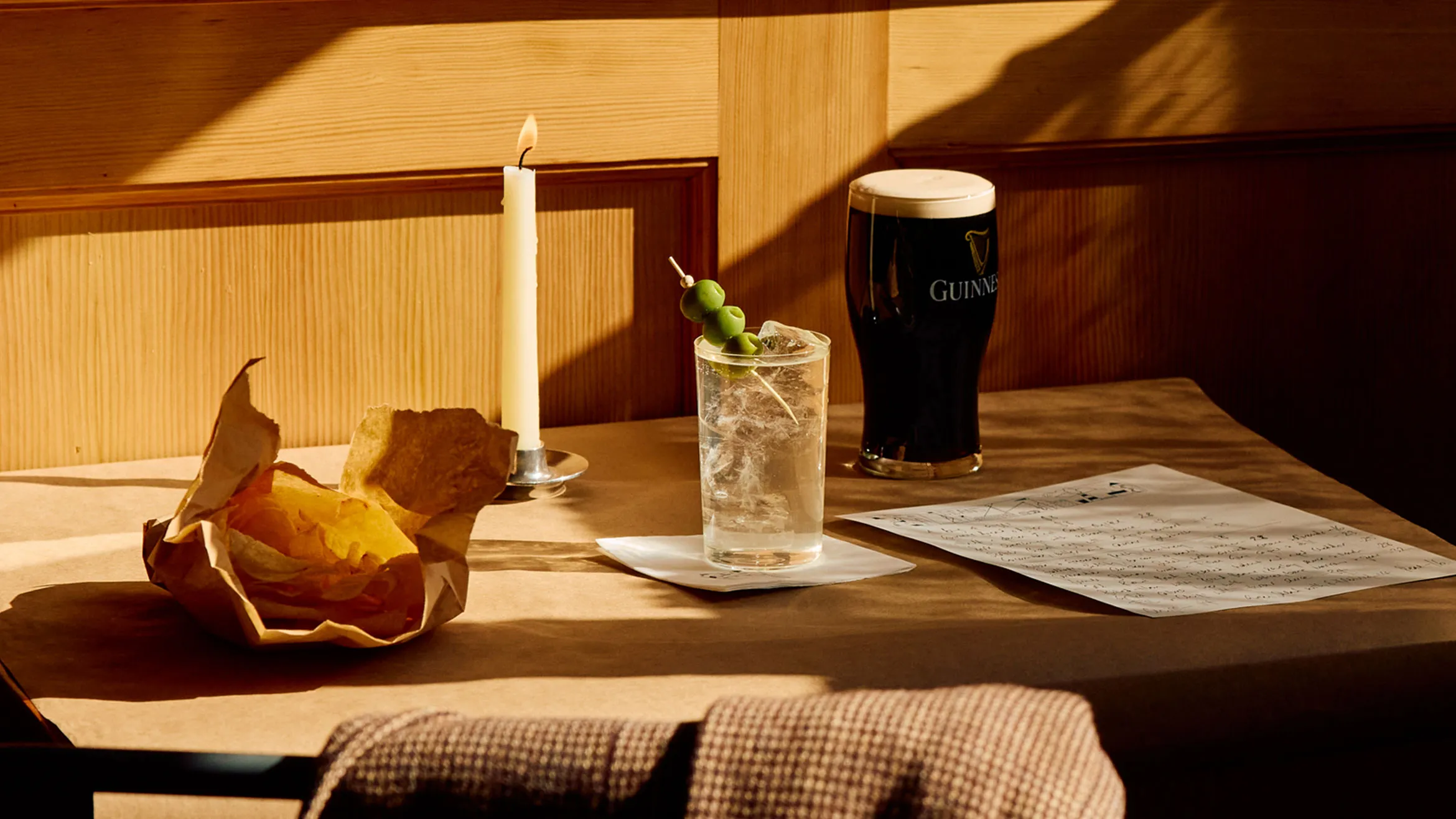 The Dirty G&T and a Guinness at Dean’s. Matt Russell