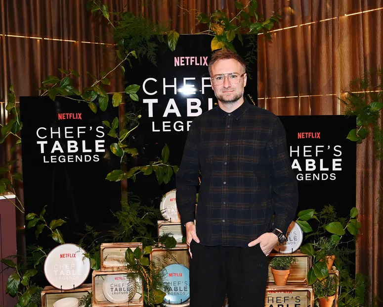 NEW YORK, NEW YORK - APRIL 23: David Gelb attends Chef's Table Legends special event at José Andrés' Oyamel at Hudson Yardson April 23, 2025 in New York City. (Photo by Roy Rochlin/Getty Images for Netflix)
