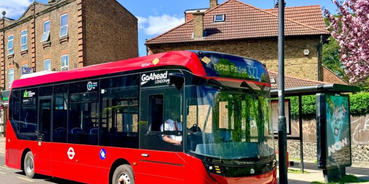 Go-Ahead London deploys 13 Enviro100EV