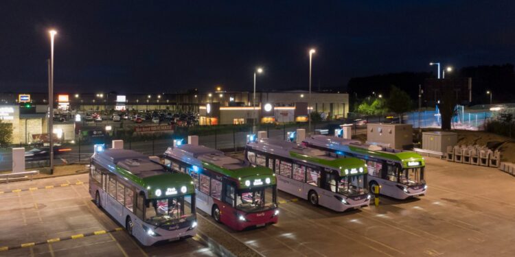 First Bus uses electric bus depots to support the grid