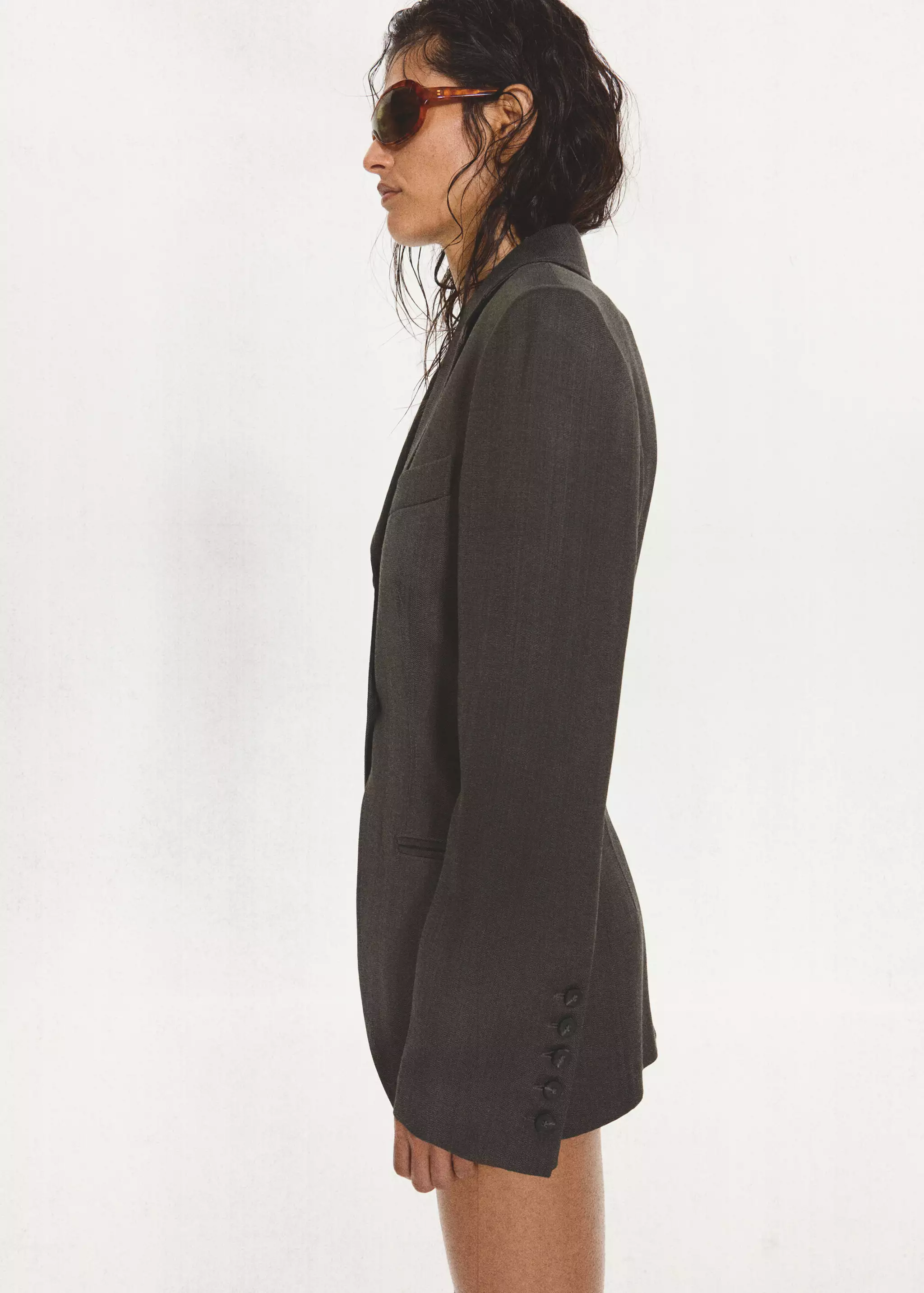 Suit Jacket With Fitted Waist - Women | Mango Usa