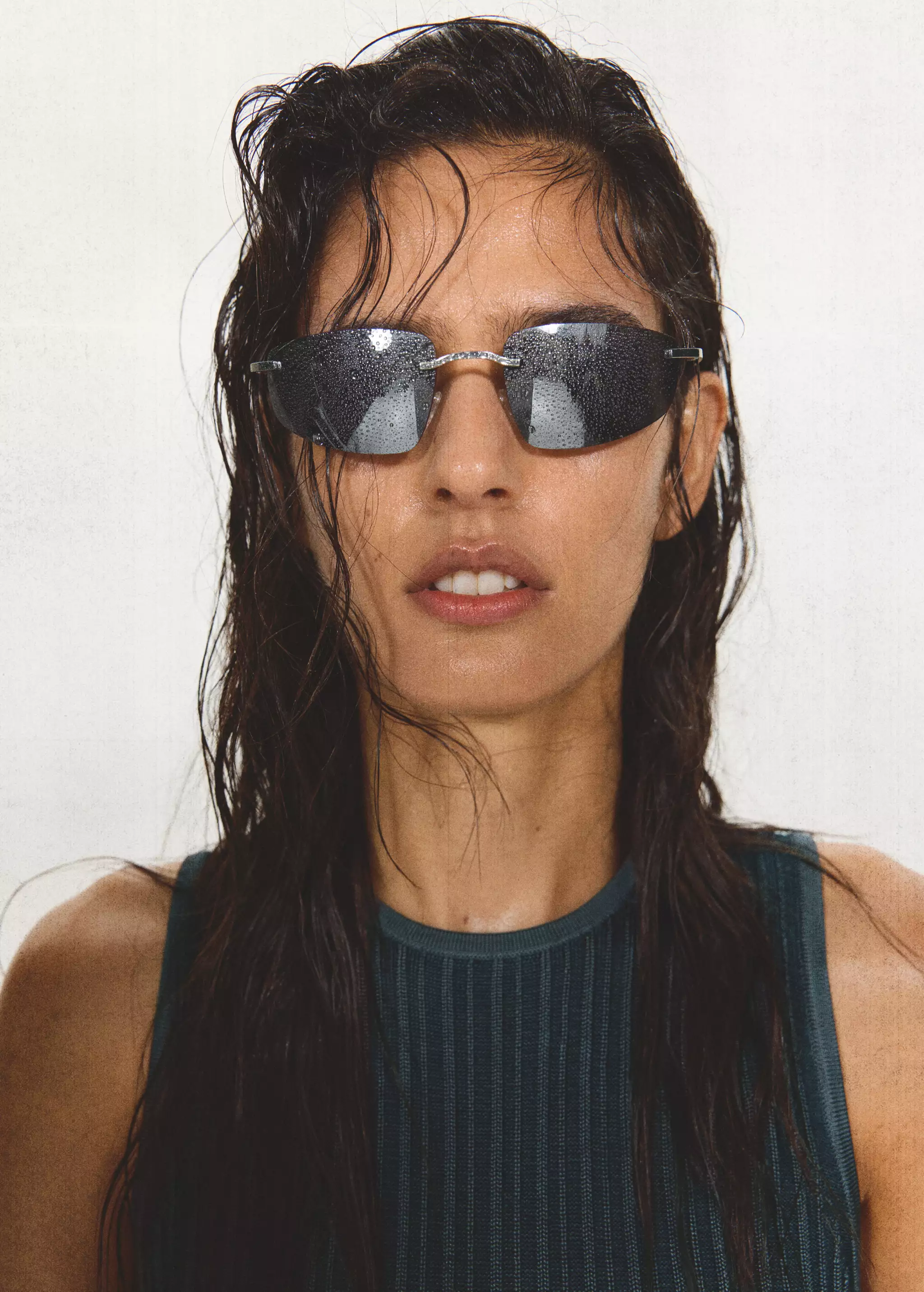 Rimless Metallic Sunglasses - Women | Mango Usa