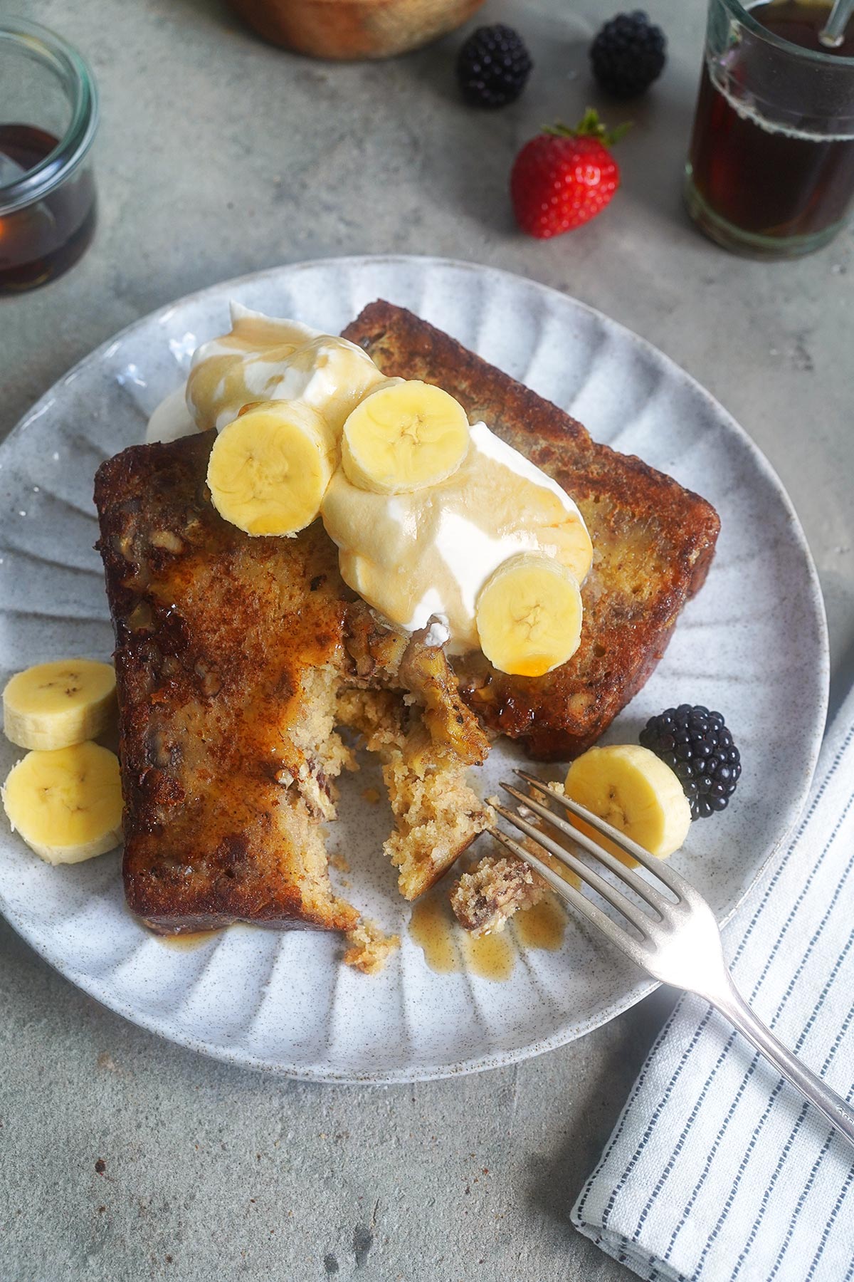 Banana Bread French Toast | Bake to the roots
