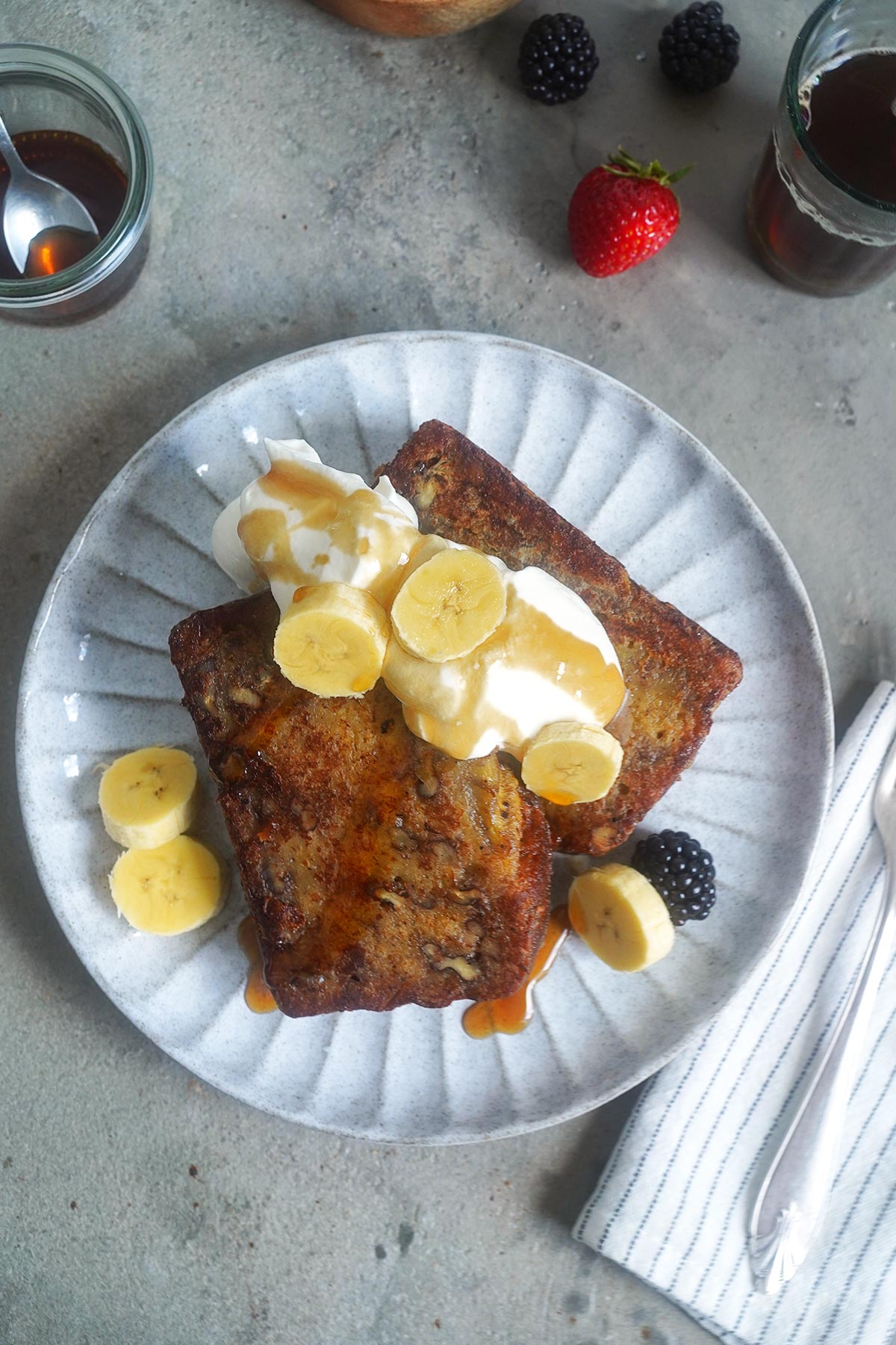 Banana Bread French Toast | Bake to the roots