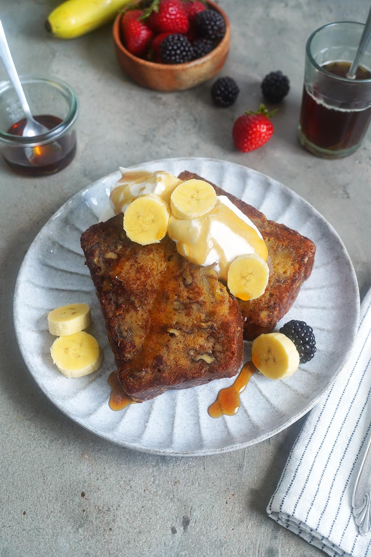 Banana Bread French Toast | Bake to the roots