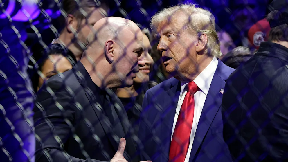 UFC-Boss Dana White (56) und US-Präsident Donald Trump (79) bei einem UFC-Event im November 2024