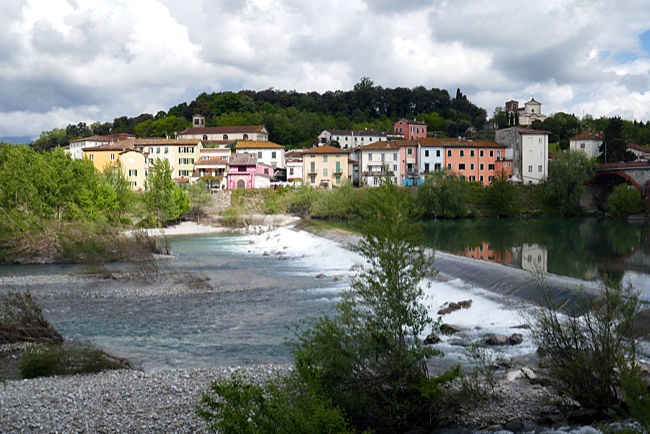 Monte San Quirico am Serchio-Fluss, Puccini-Route, Lucca, Toskana