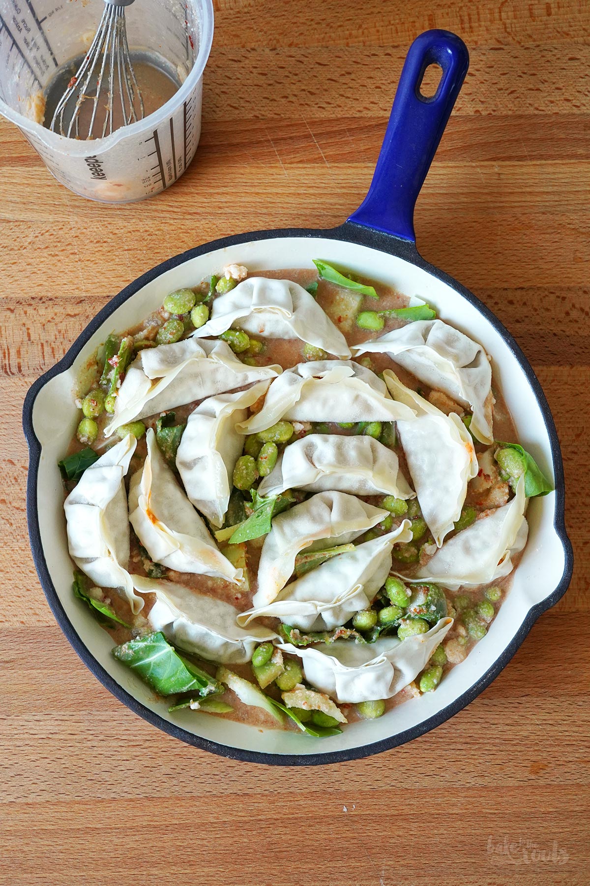 One-Pan Red Curry Oven Dumplings | Bake to the roots