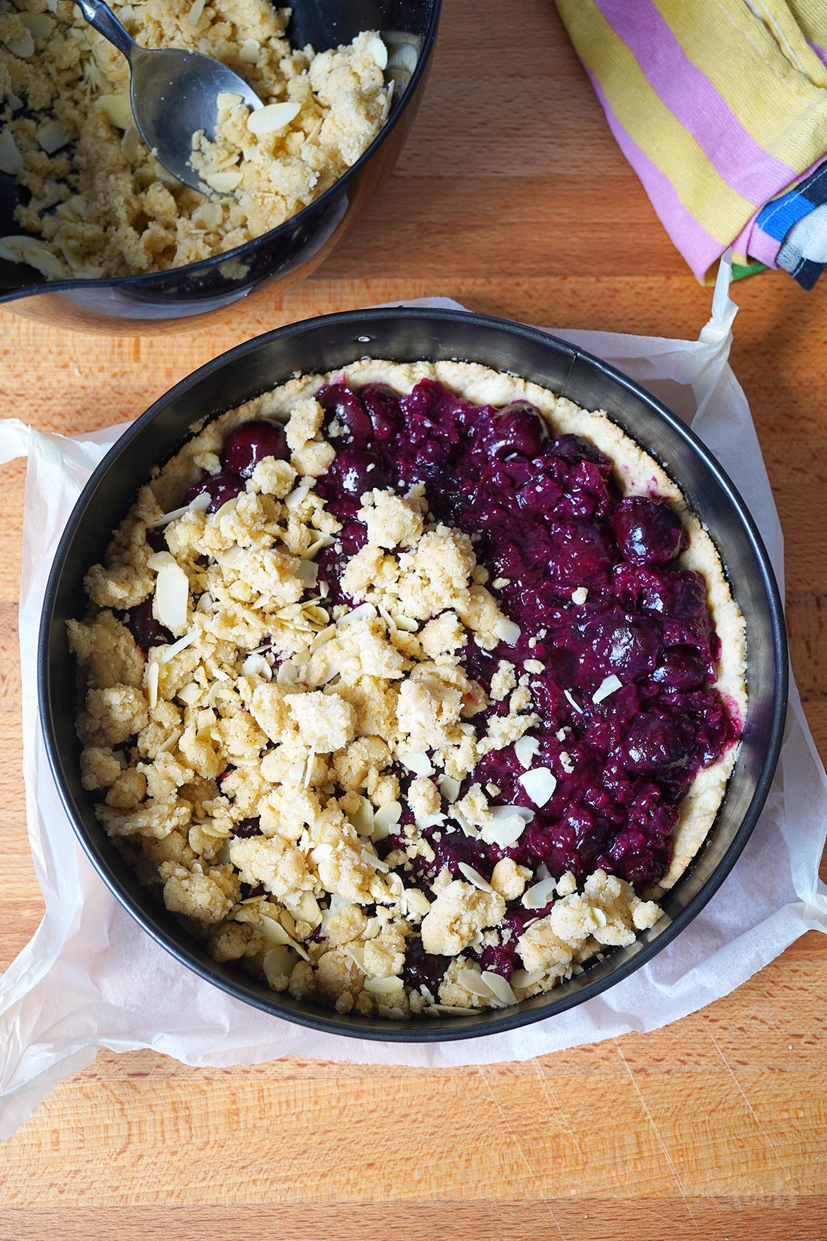 Cherry Almond Streusel Cake | Bake to the roots