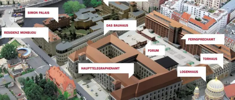 Aerial view of the Forum Museumsinsel Photo: Tagesspiegel