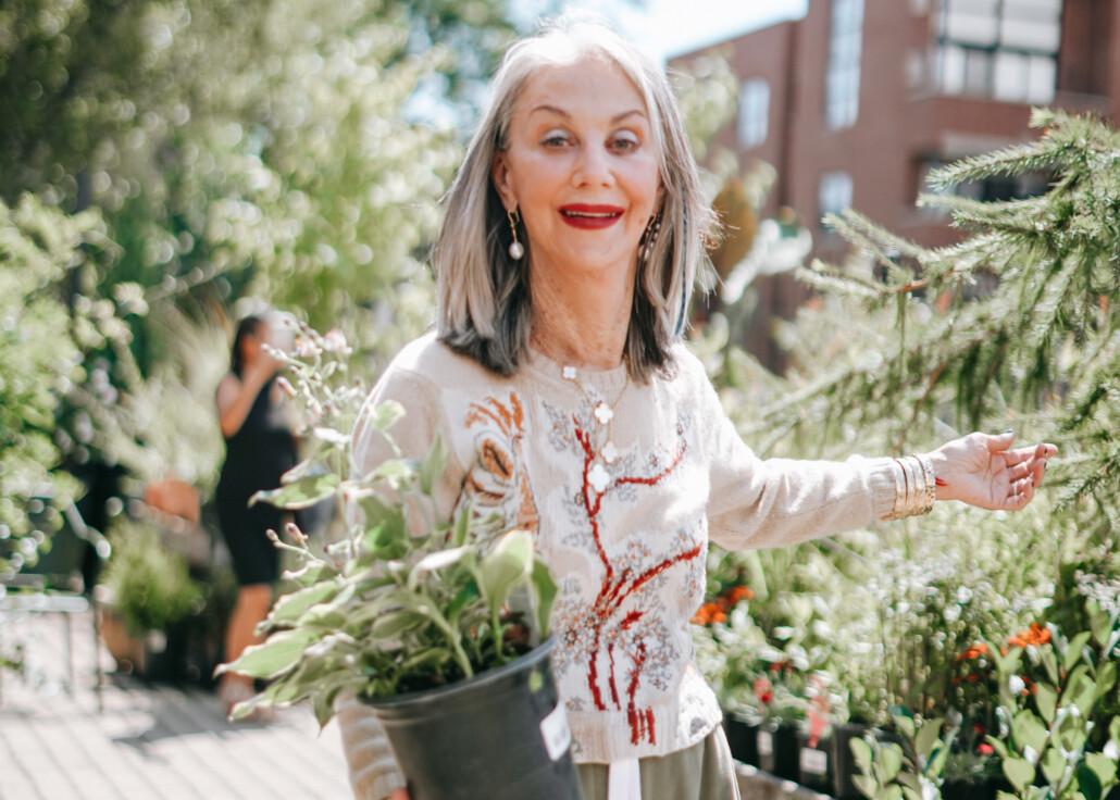 Honey Good in her garden finding purpose