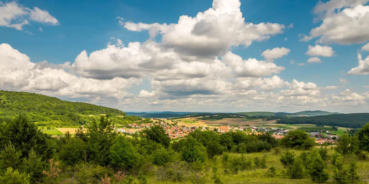 Blick auf Oberelsbach