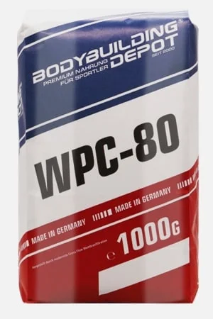 WPC 80 Whey Protein Konzentrat im Proteinpulver-Test in neuer Papierverpackung