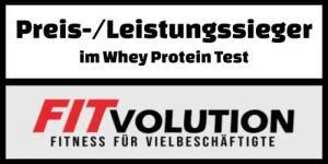 Testsiegel Preis-Leistungssieger im Whey Protein Test