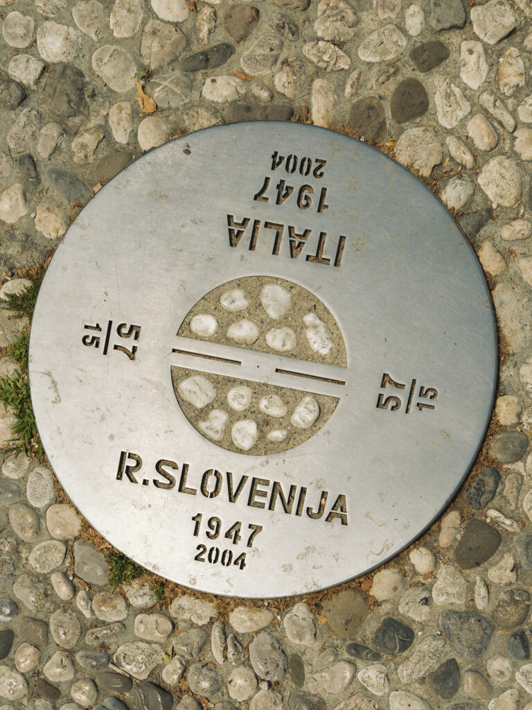 Gorizia’s Piazza della Transalpina straddles the Italy-Slovenia border.