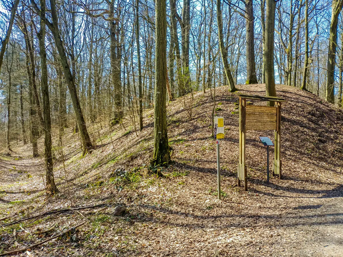 Keltenwall auf dem Schwanberg