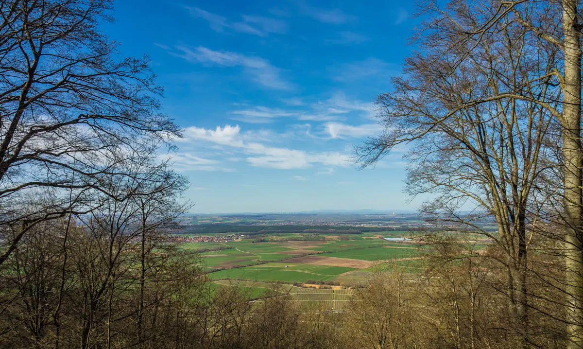 Blick von der Aussichtskanzel am Alpinum