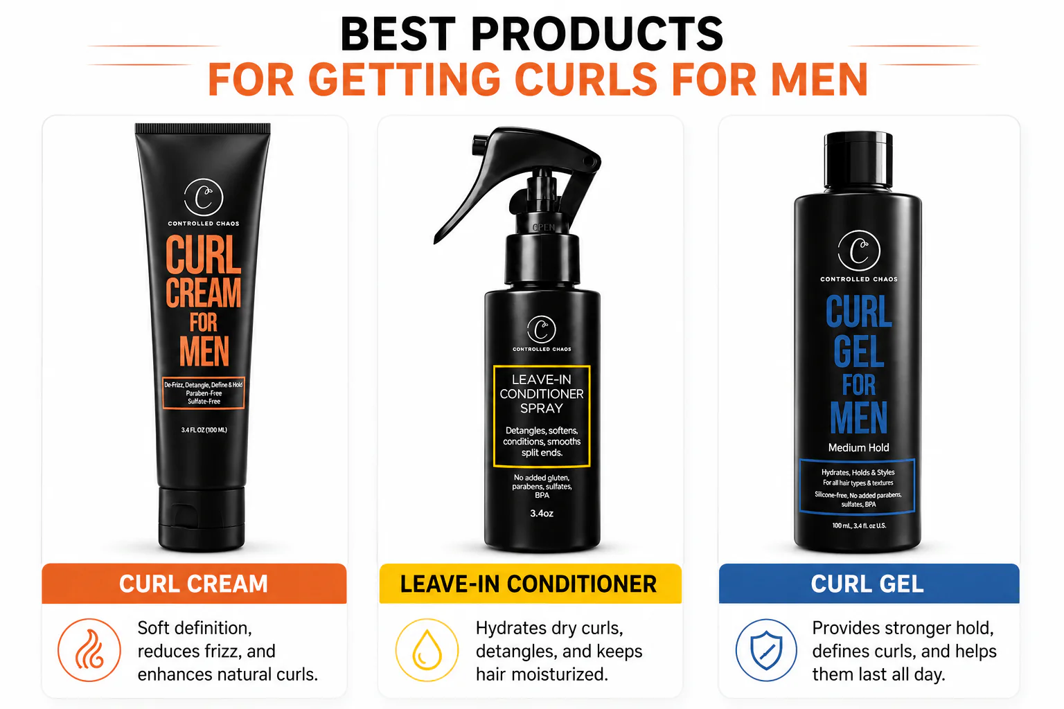 Best Products for Getting Curls for Men