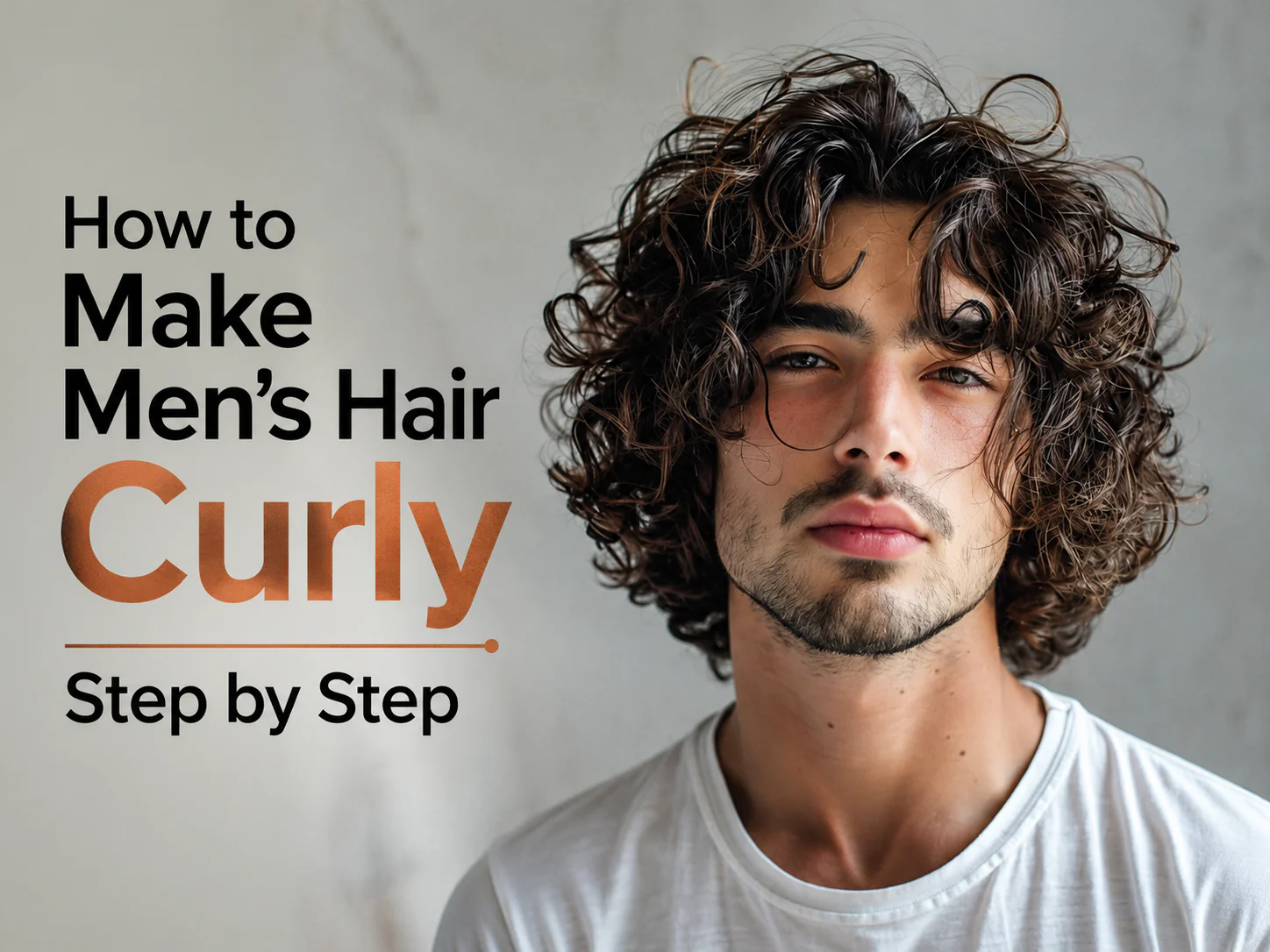 How to Make Men's Hair Curly Step by Step
