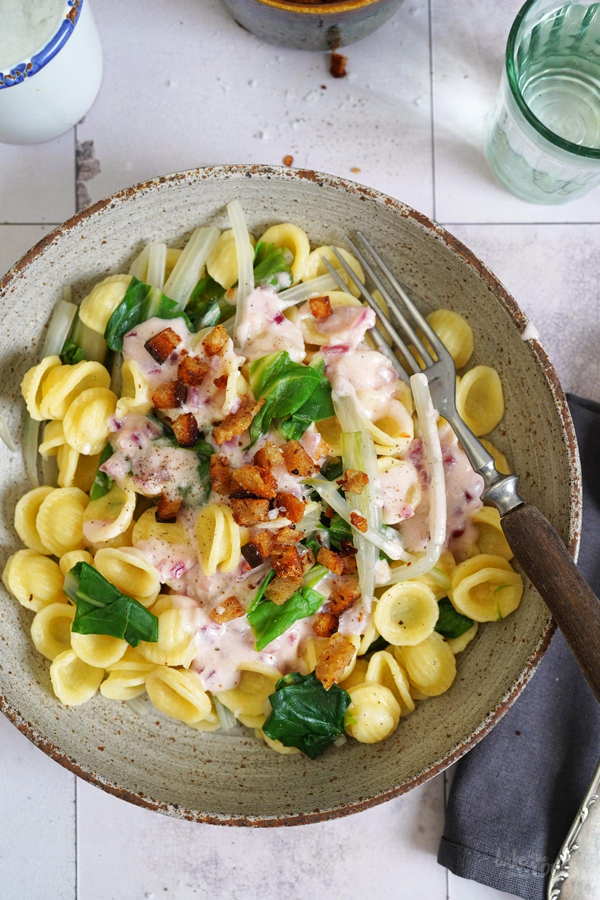 Orecchiette with Swiss Chard | Bake to the roots