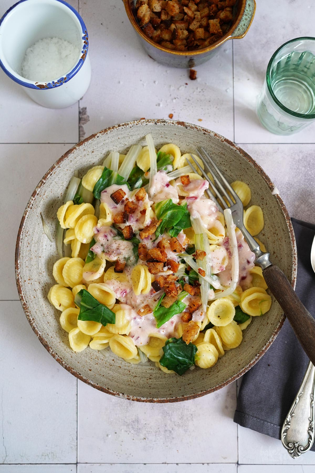 Orecchiette with Swiss Chard | Bake to the roots