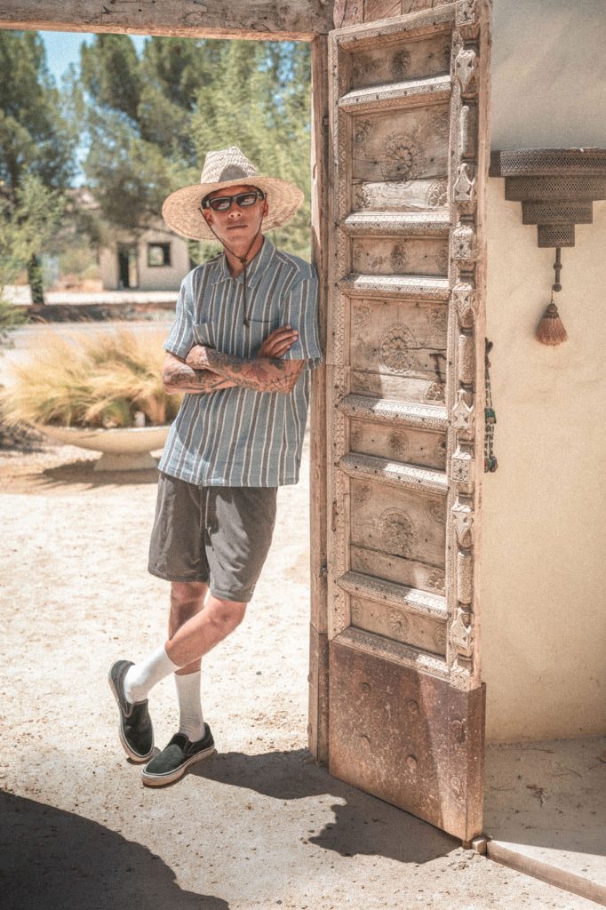 BRIXTON INTRODUCES NEW SHORT SLEEVE WOVEN PROGRAM 4 Brixton THE DEXTER TEXTURED STRIPE SHORT SLEEVE SHIRT