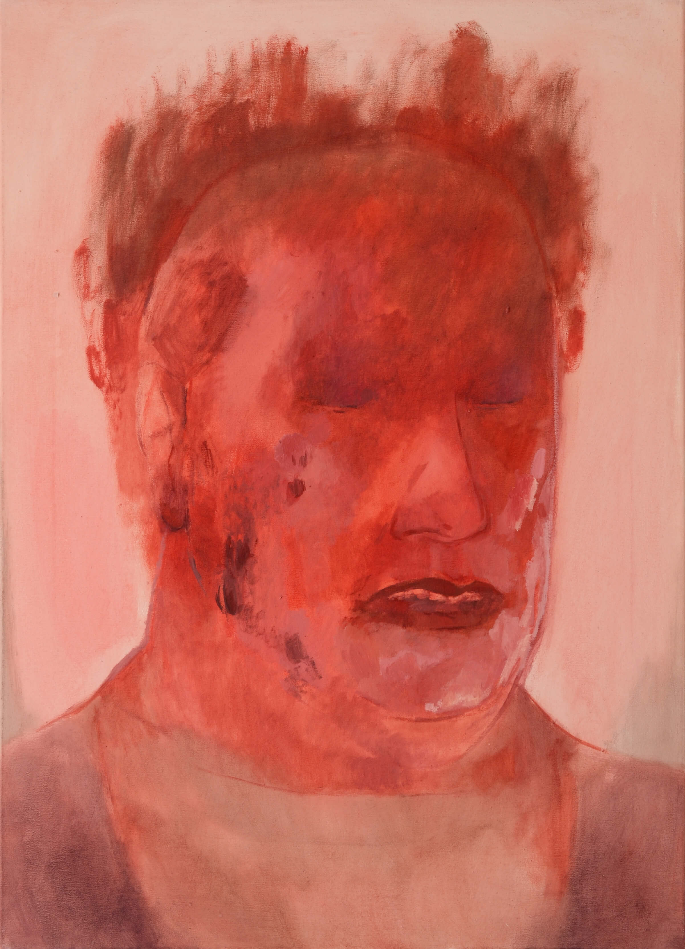Fatma Güdü, Brennender Hans, 2023, Öl auf Leinwand, 70 x 50 cm, Leihgabe der Künstlerin, Foto: Künstlerin
