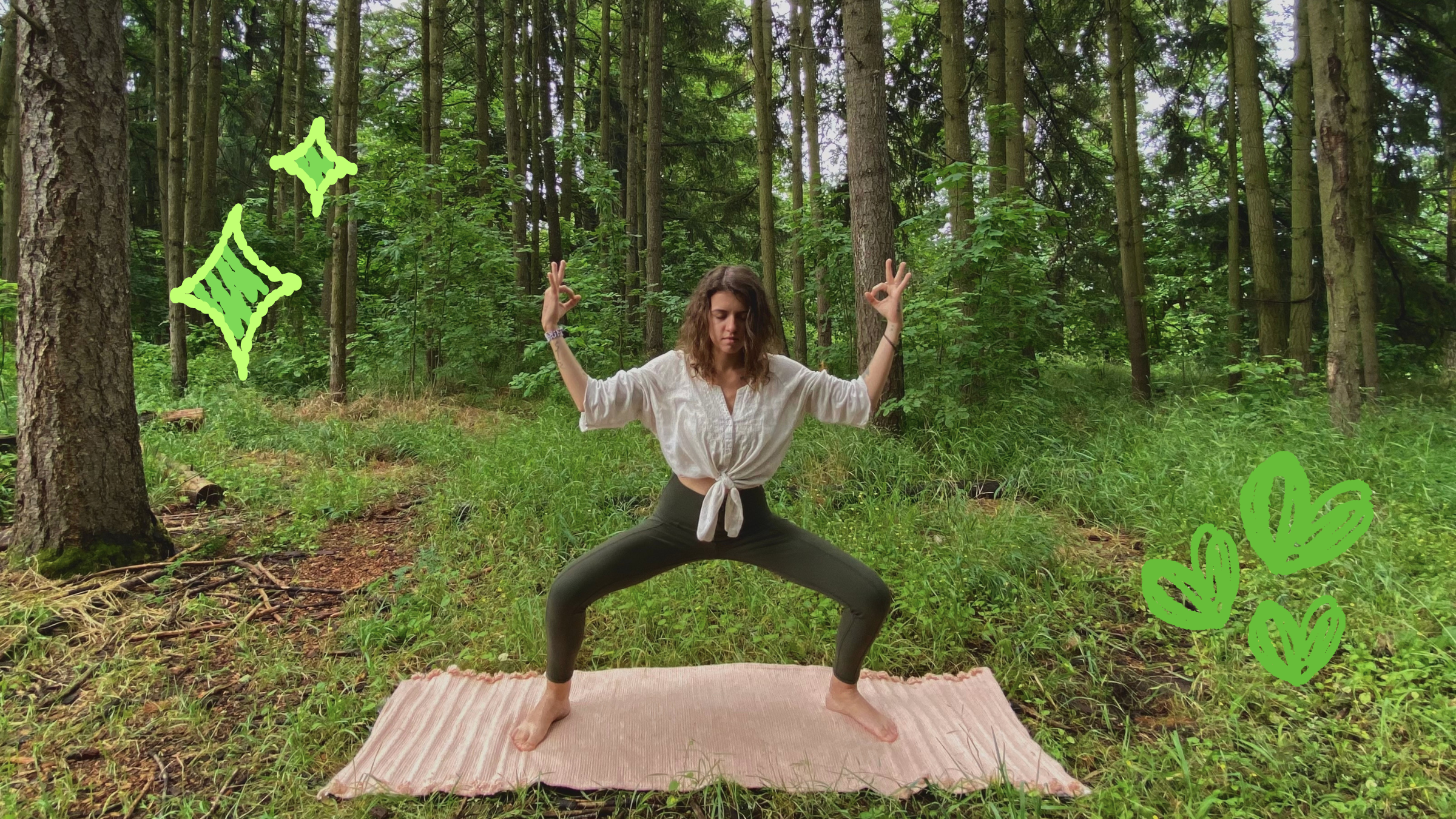 Writer Sierra Vandervort practicing outdoors