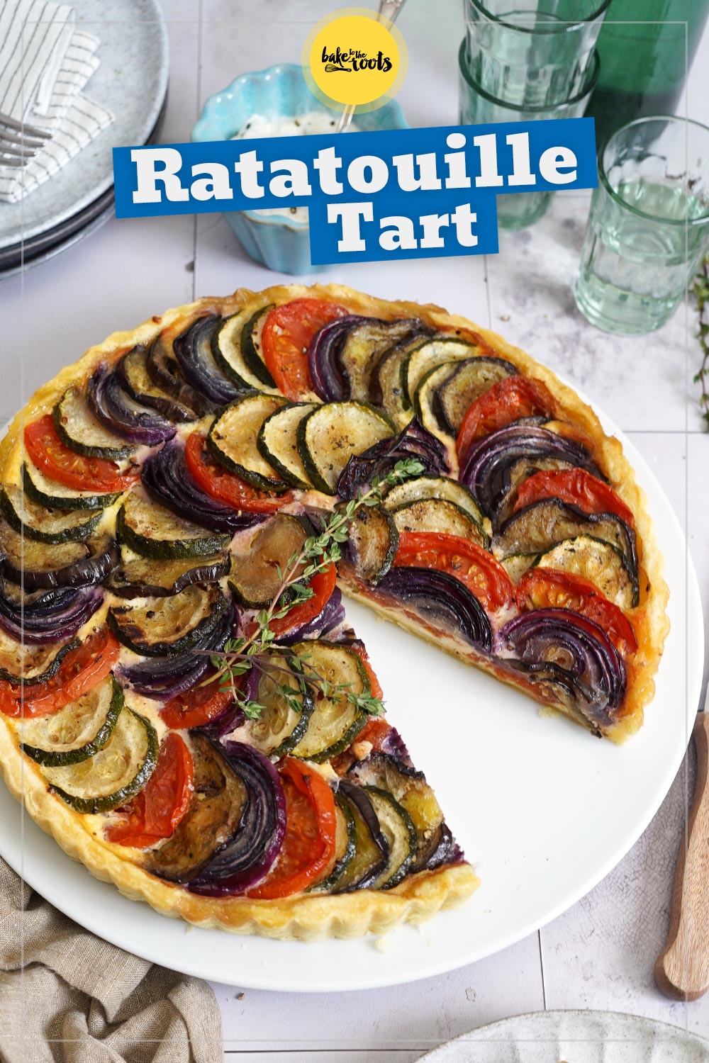 Easy Ratatouille Tart | Bake to the roots