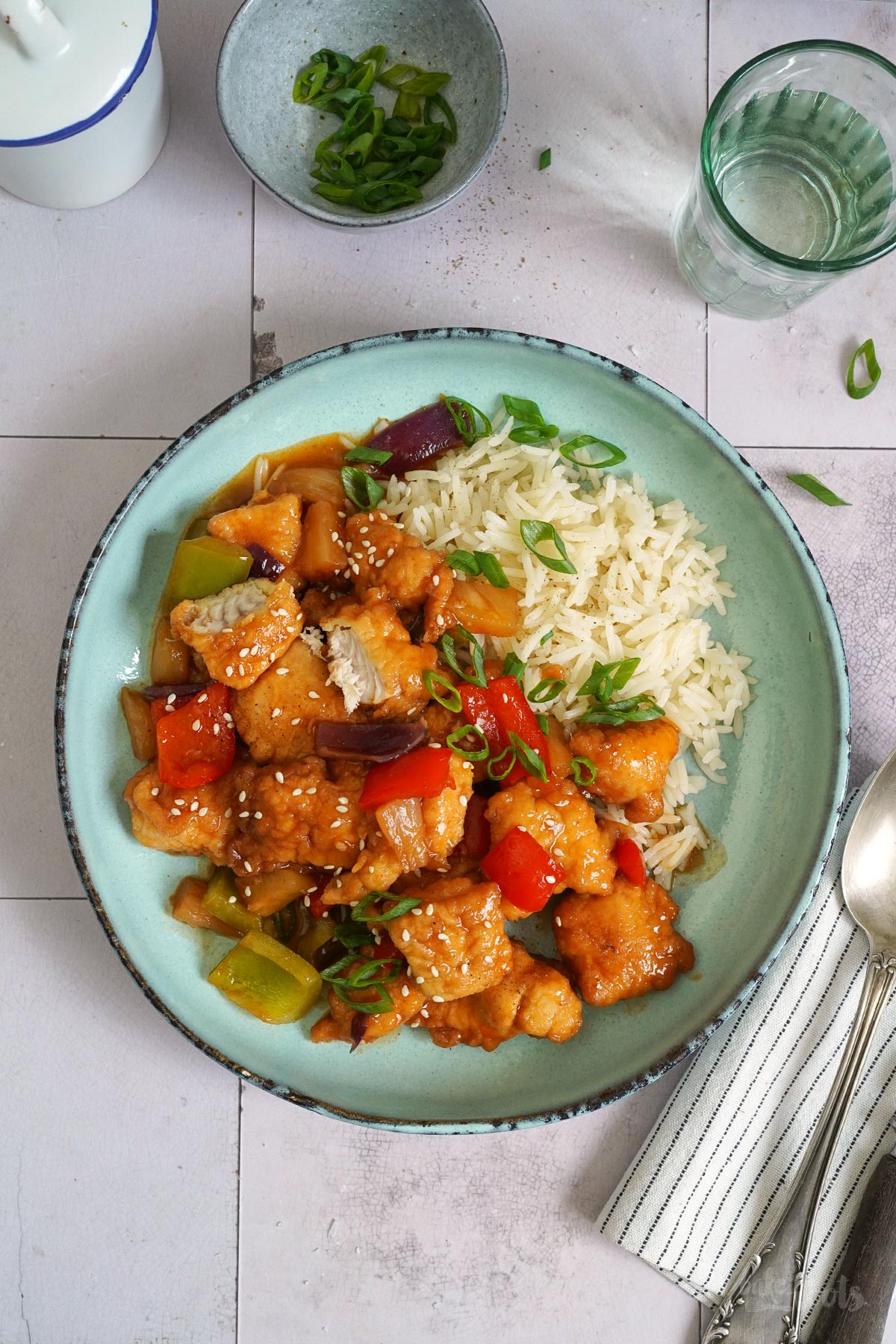 Sweet & Sour Fish Stir-fry with Rice | Bake to the roots
