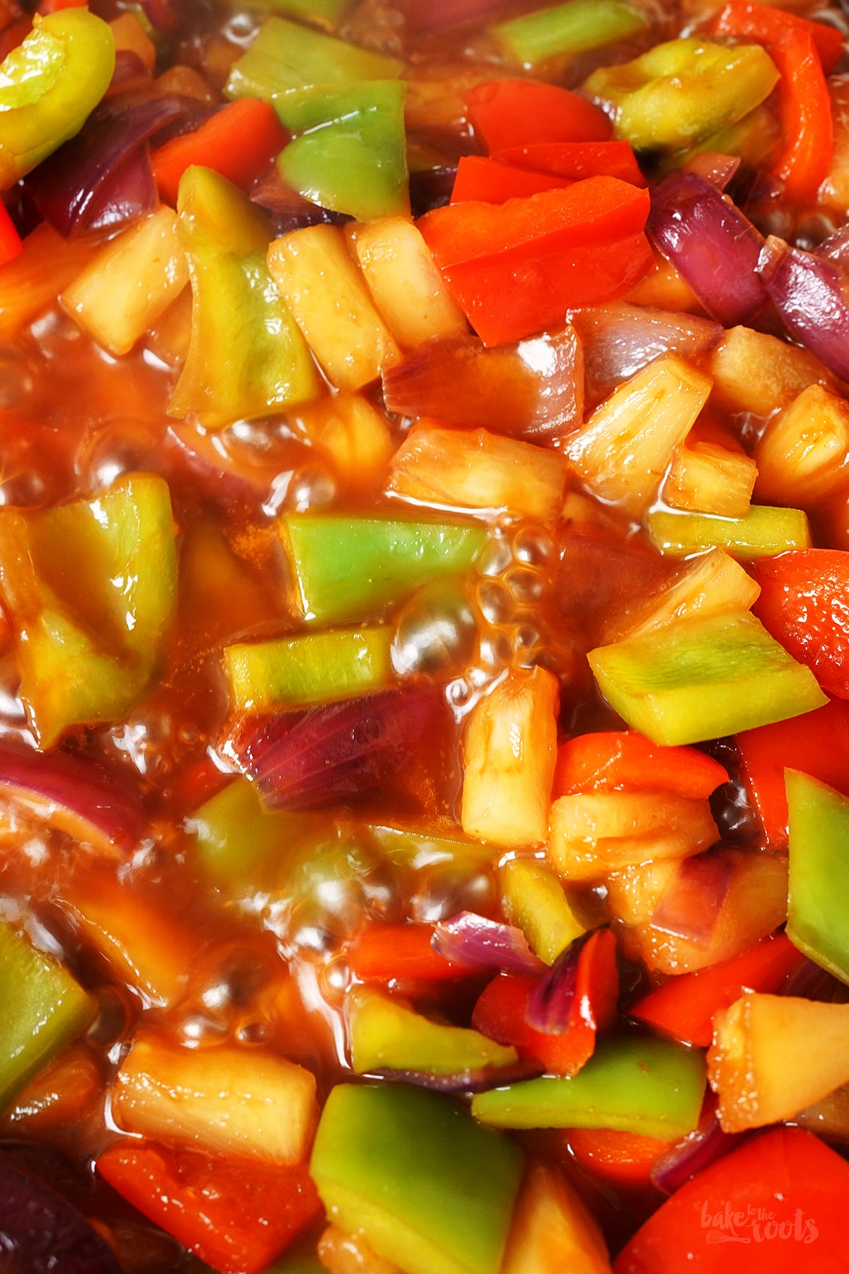 Sweet & Sour Fish Stir-fry with Rice | Bake to the roots