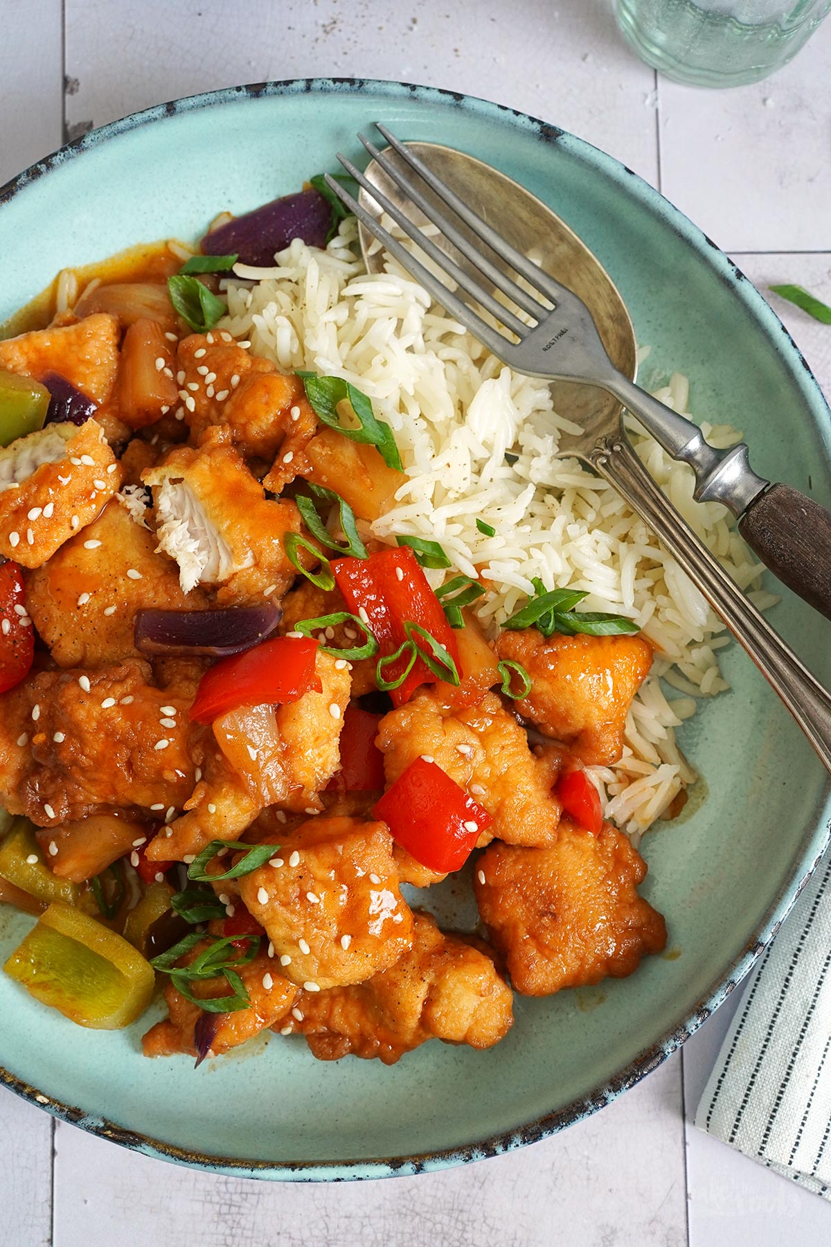 Sweet & Sour Fish Stir-fry with Rice | Bake to the roots