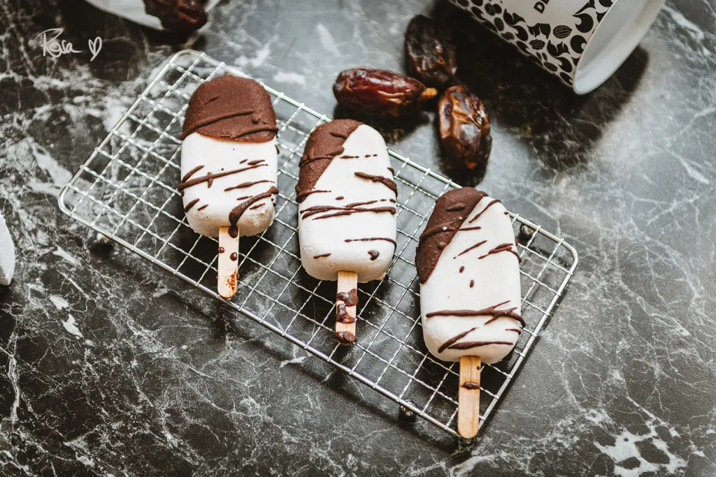 date and coconut ice cream with chocolate glaze recipe glutenfree vegan sugarfree